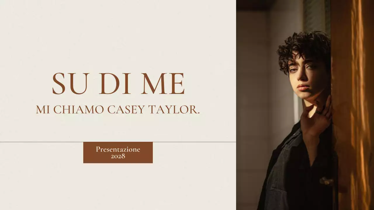 Beige Presentazione elegante su di me