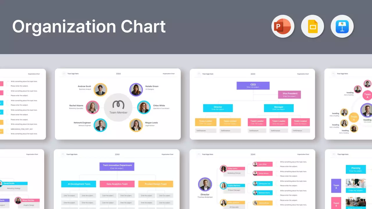 Colorful Minimal Organization Presentation