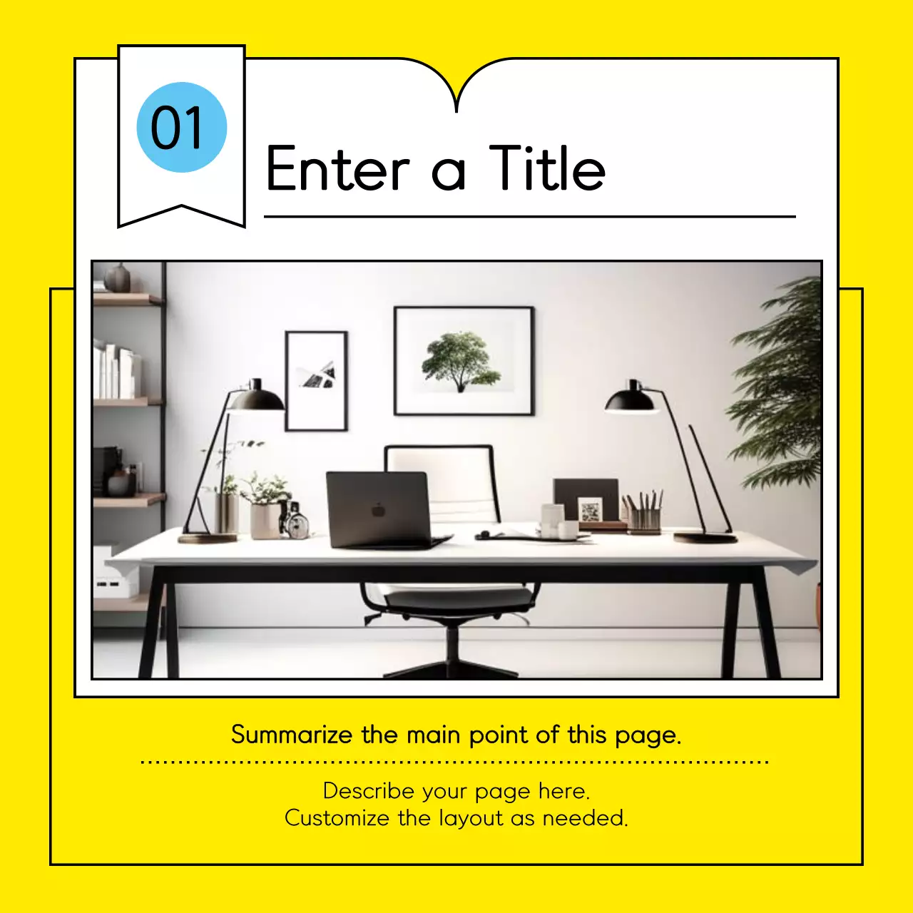 Guia de design simples amarelo Instagram Carousel