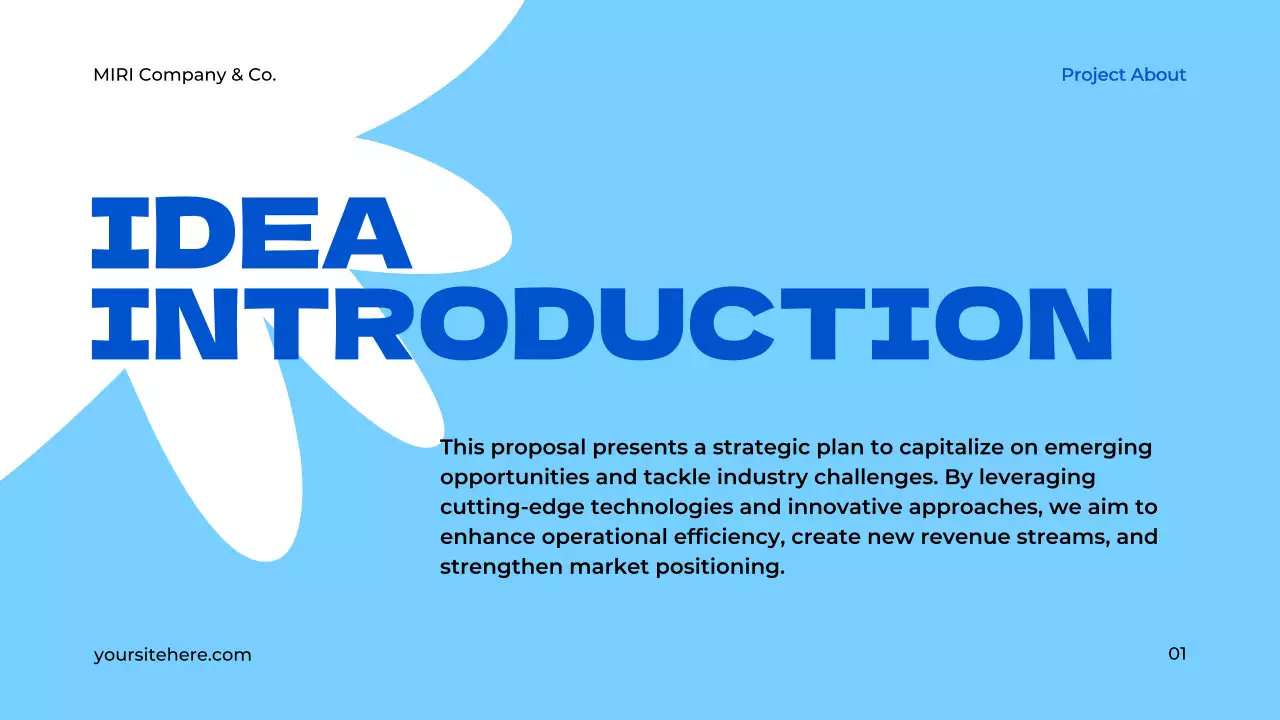 Presentasi Proyek Modern Biru