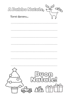 Semplici lettere di Natale in bianco
