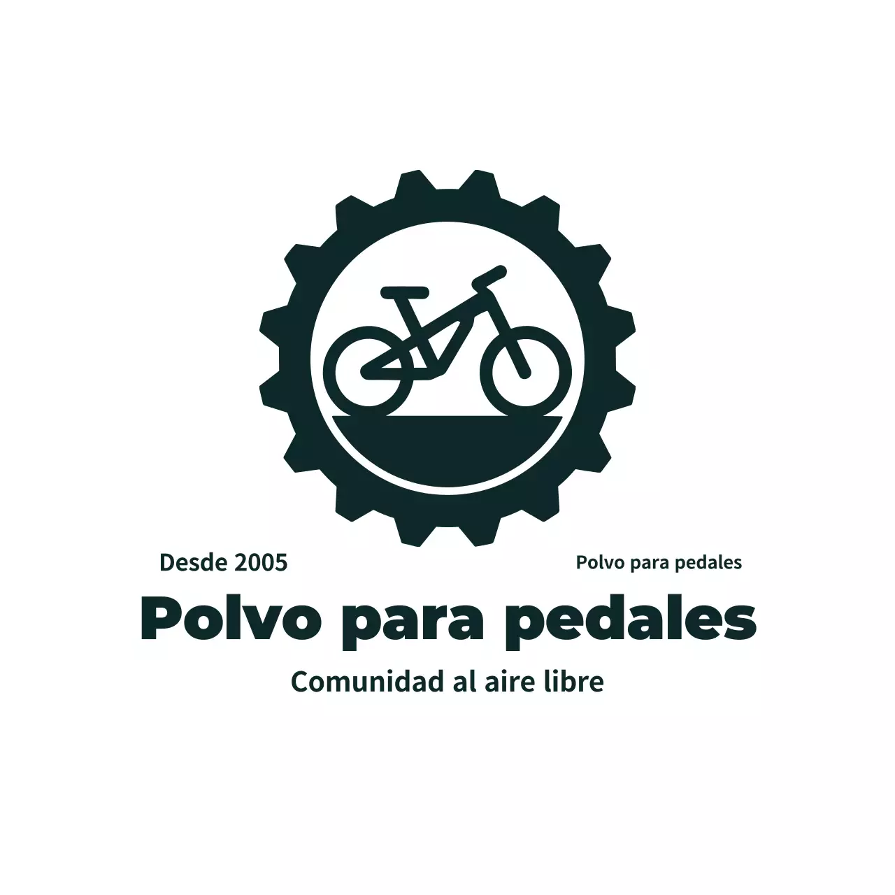 logotipo negro comunidad exterior estilo moderno