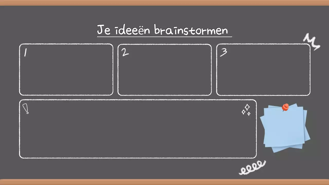 Grijze Vintage Brainstorm Presentatie