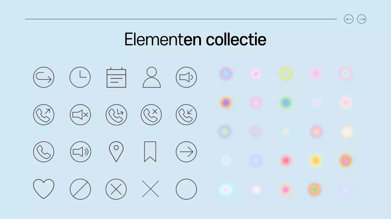 blauw en groen schoon digitale brainstormgids