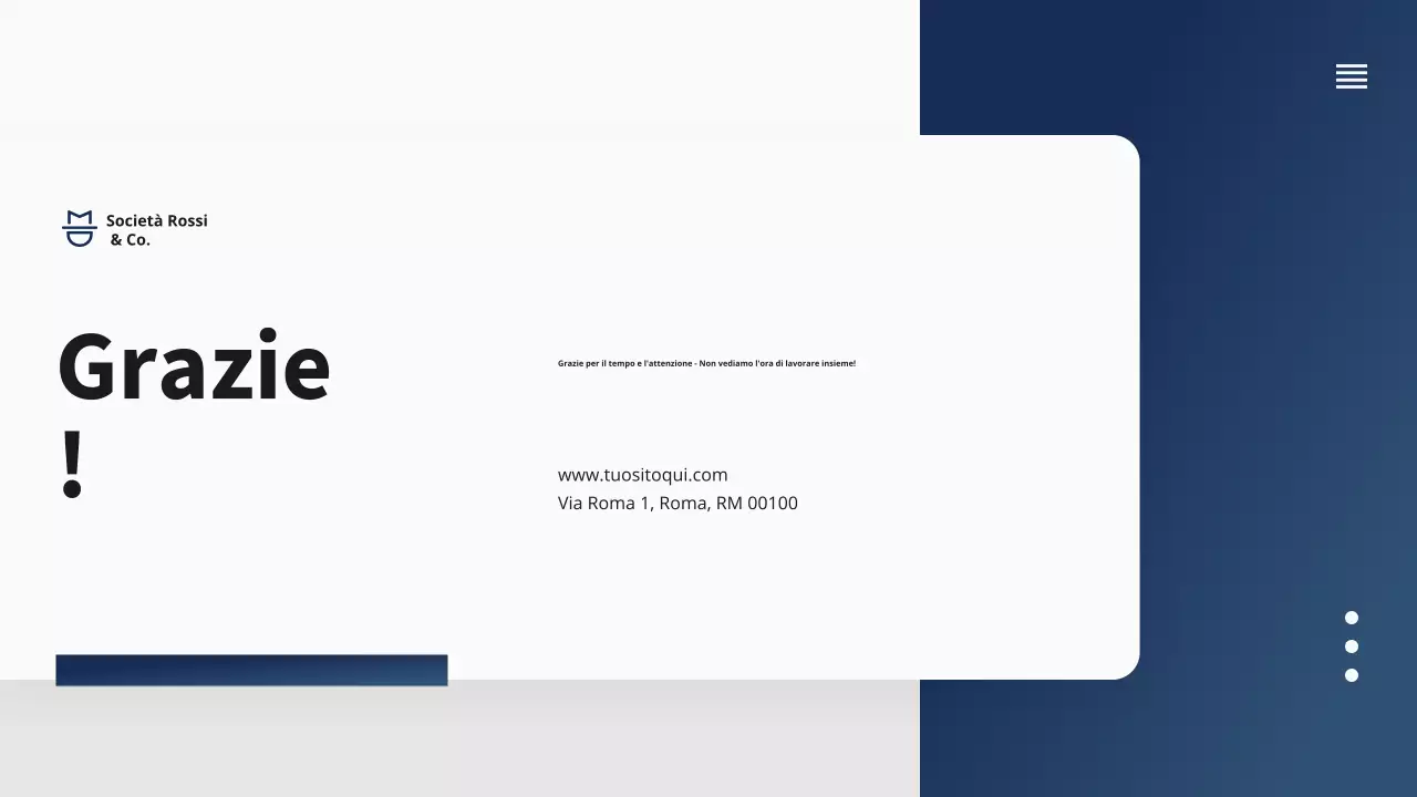 Presentazione della proposta di progetto commerciale della Marina