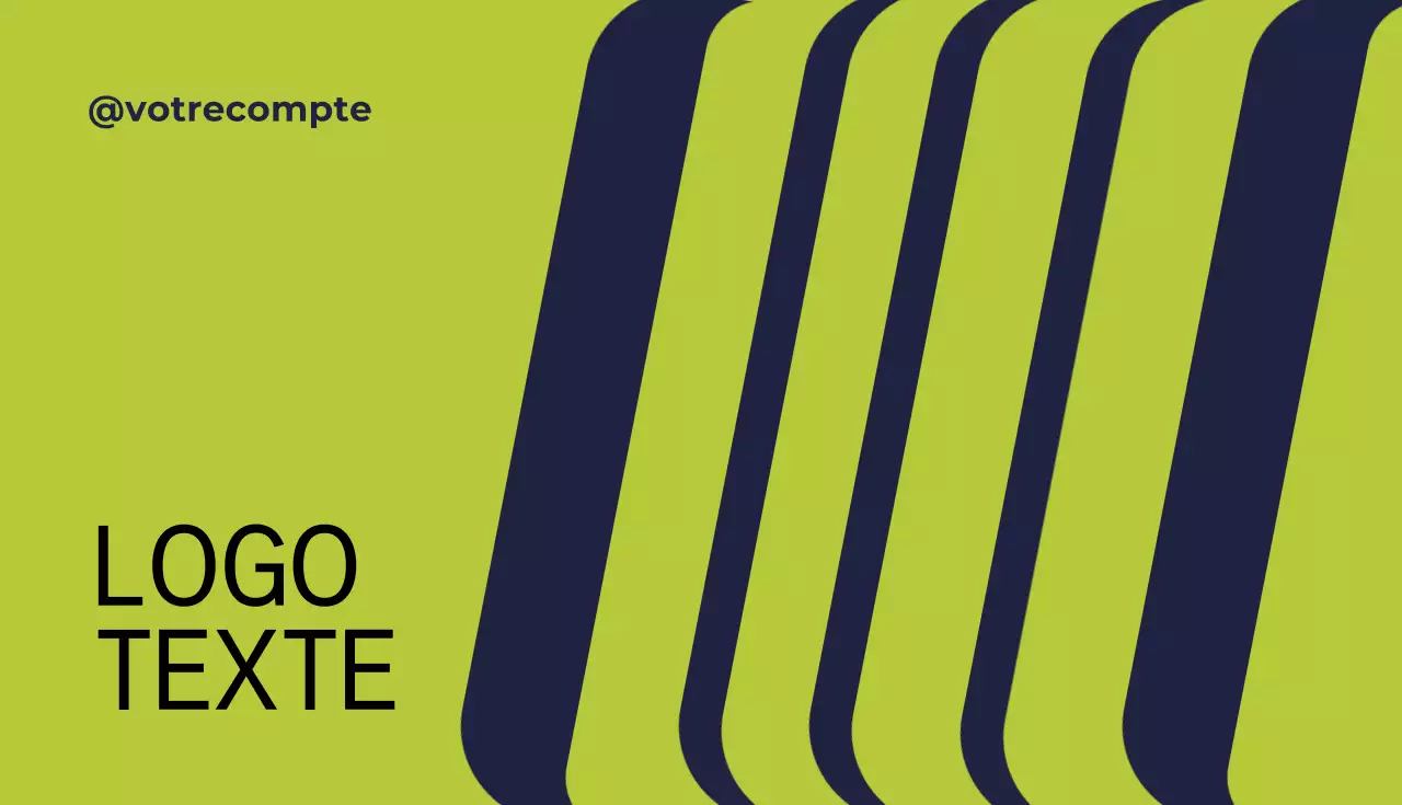 Carte de visite d'un consultant moderne et vert