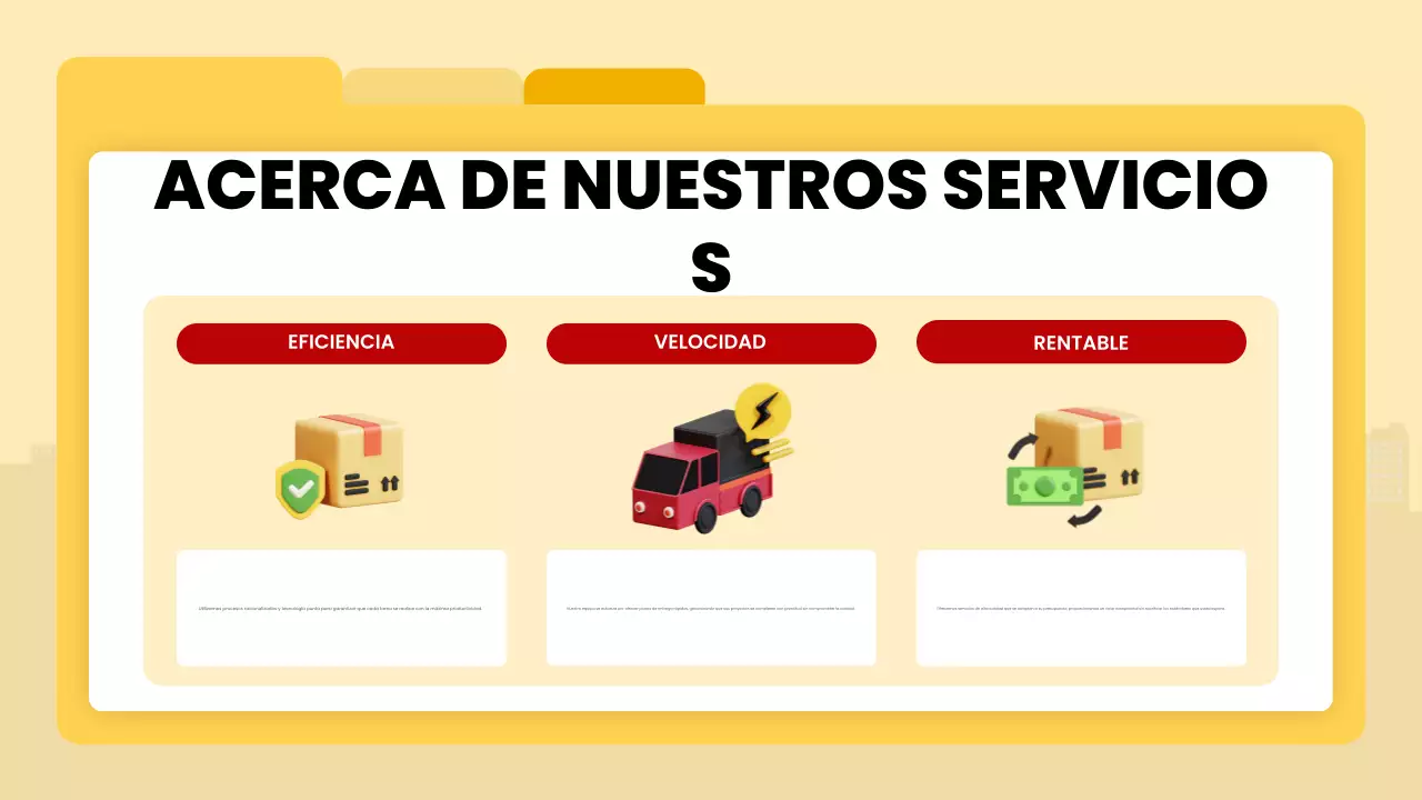 amarillo moderno anuncio de entrega