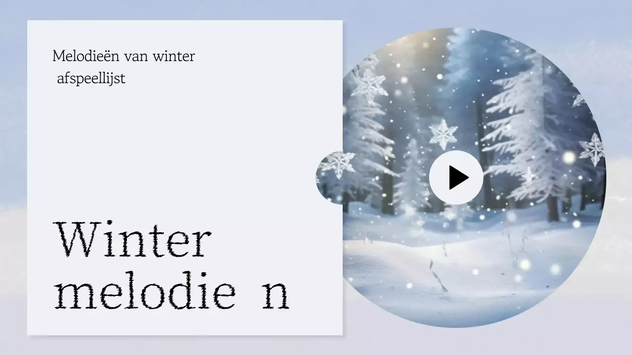 Lichtblauwe minimalistische muziekadvertentie