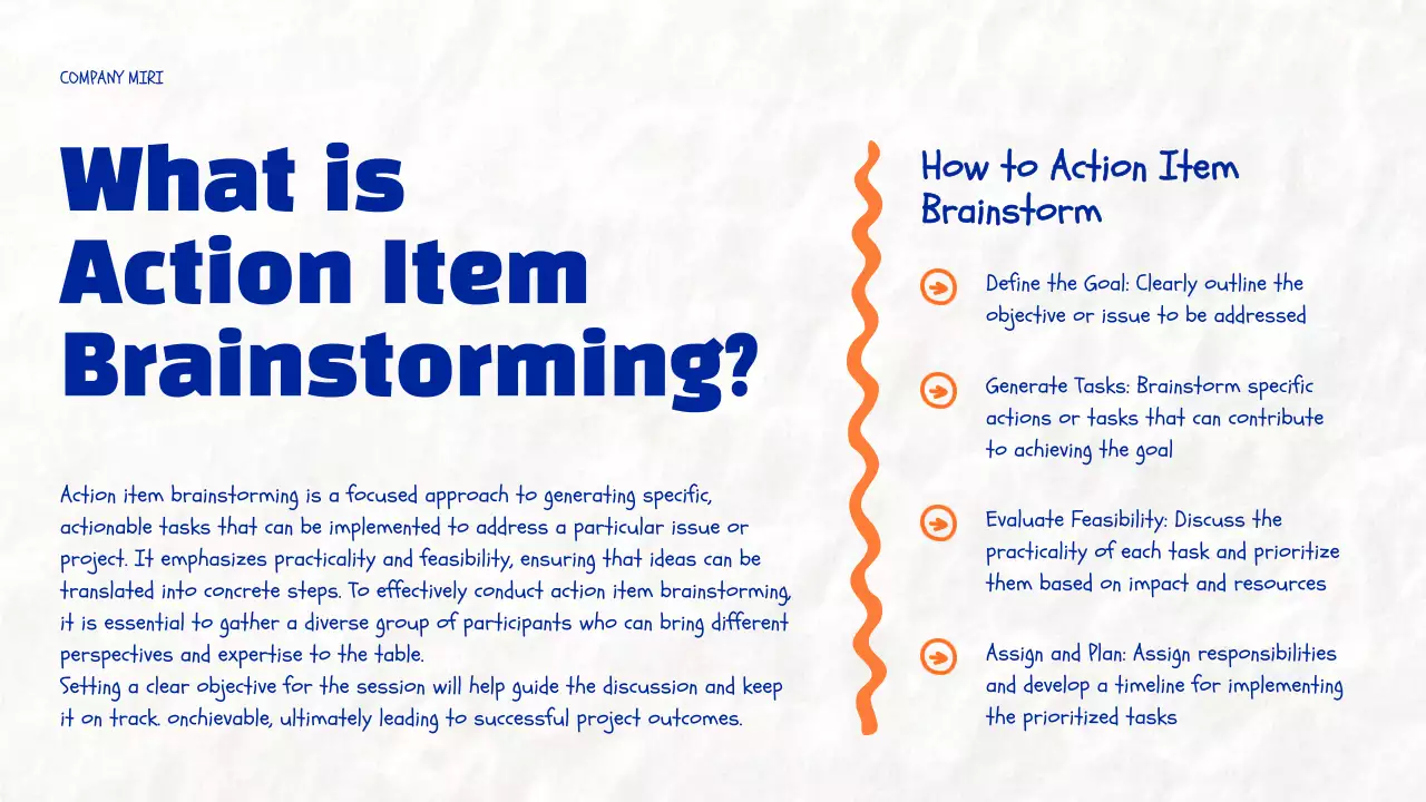 Blue Modern Brainstorming Guide Presentation