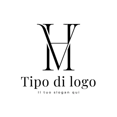 logo nero minimalista