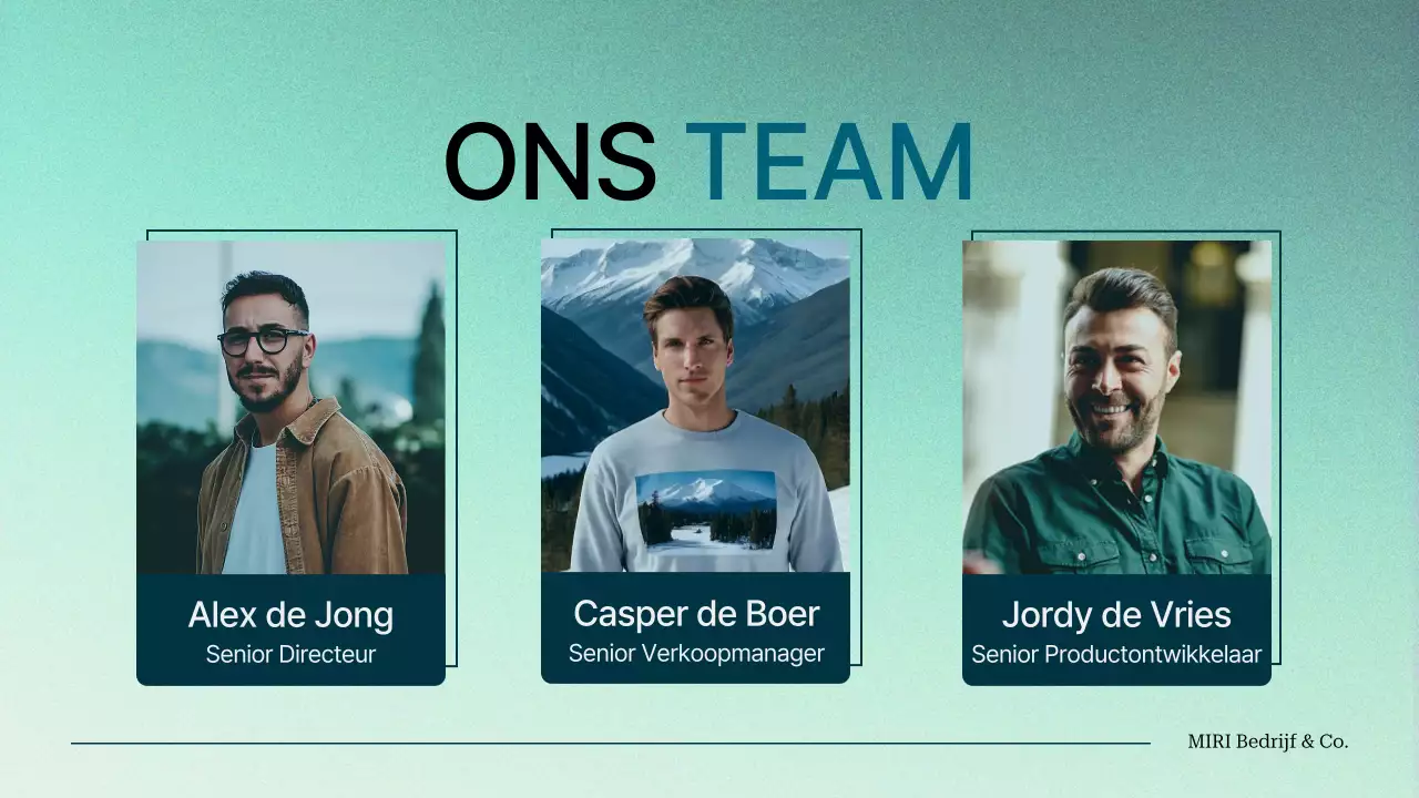 groenverloop modern Projectvoorstel