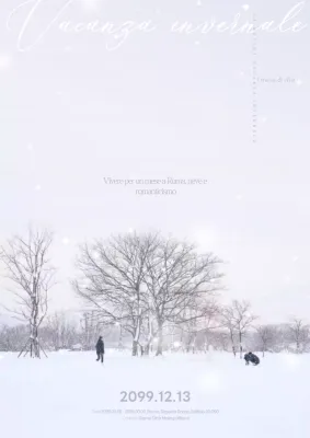 Campagna invernale minimalista in bianco