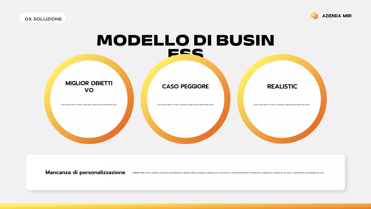 arancione moderno passo d'affari