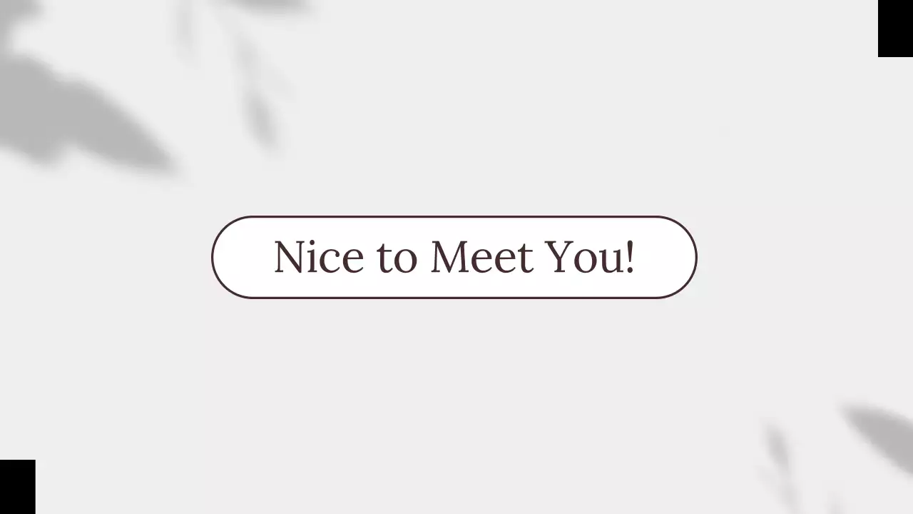 Beige Minimalist Personal Presentation