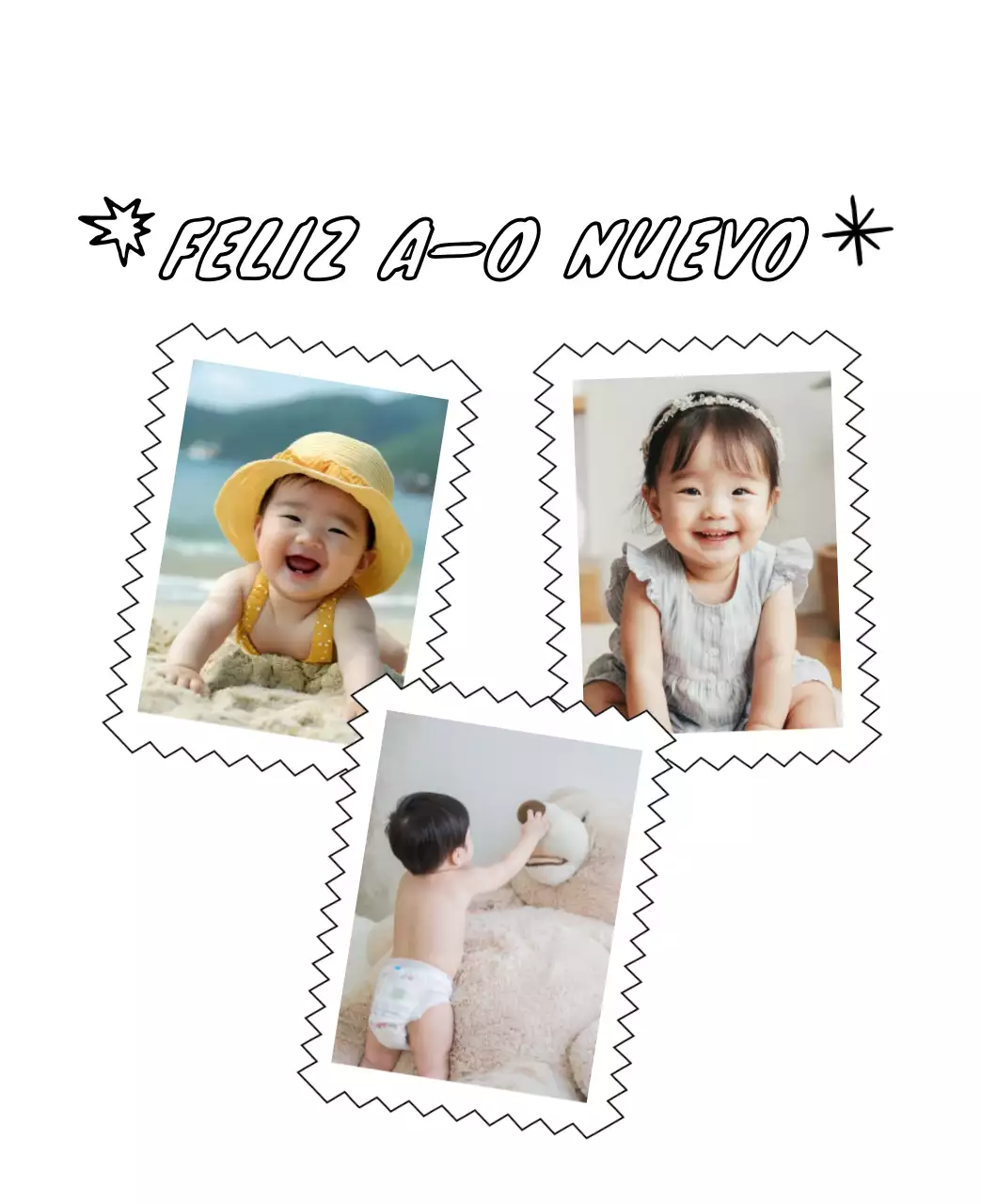 Adorable calendario de Año Nuevo