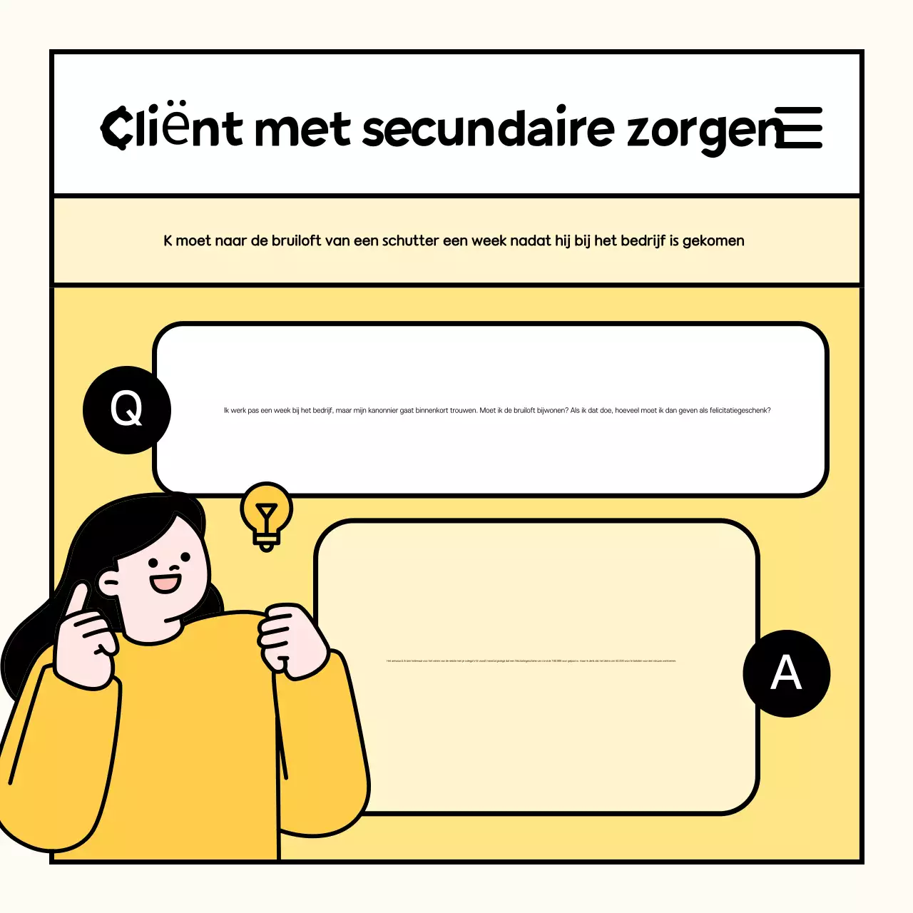 Bevorder Gele Eenvoudige Werknemers Begeleiding bij Zorgen