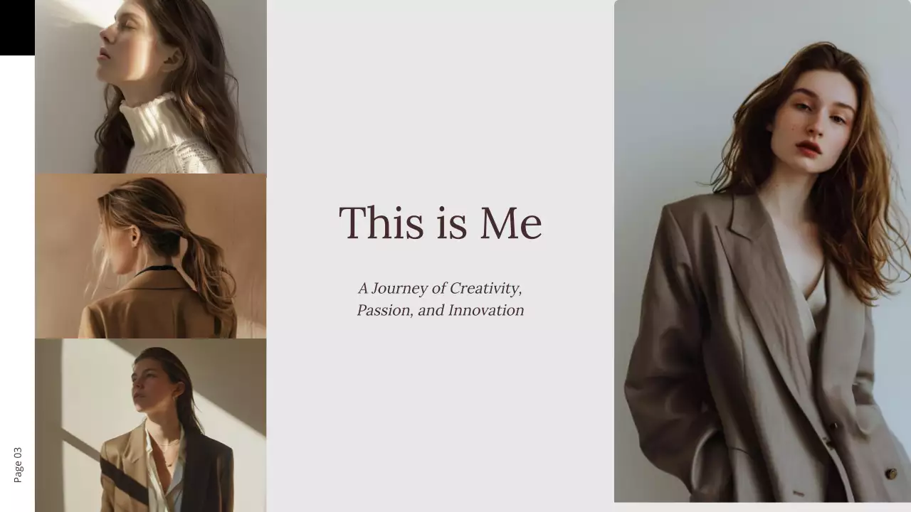 Beige Minimalist Personal Presentation