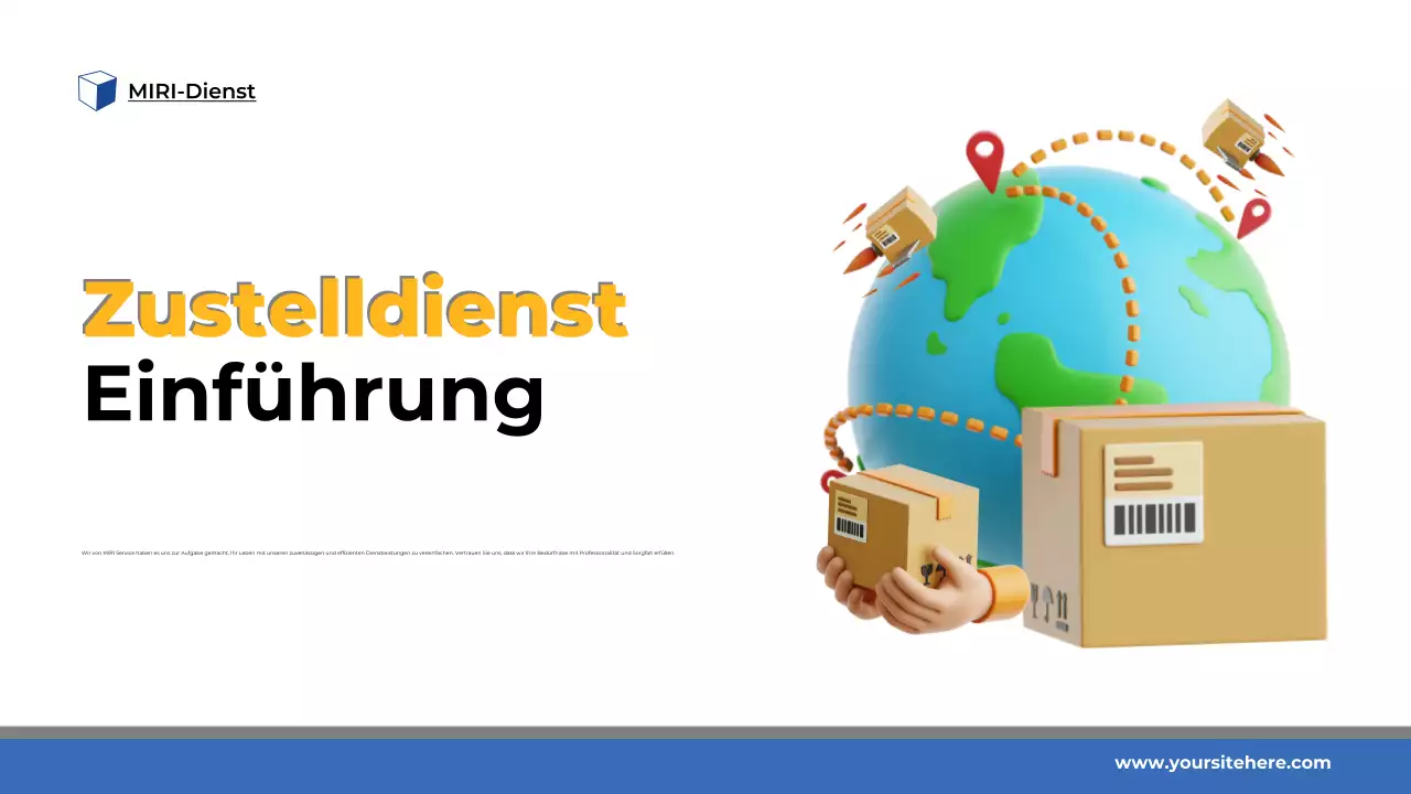 Präsentation zur Einführung moderner Dienstleistungen