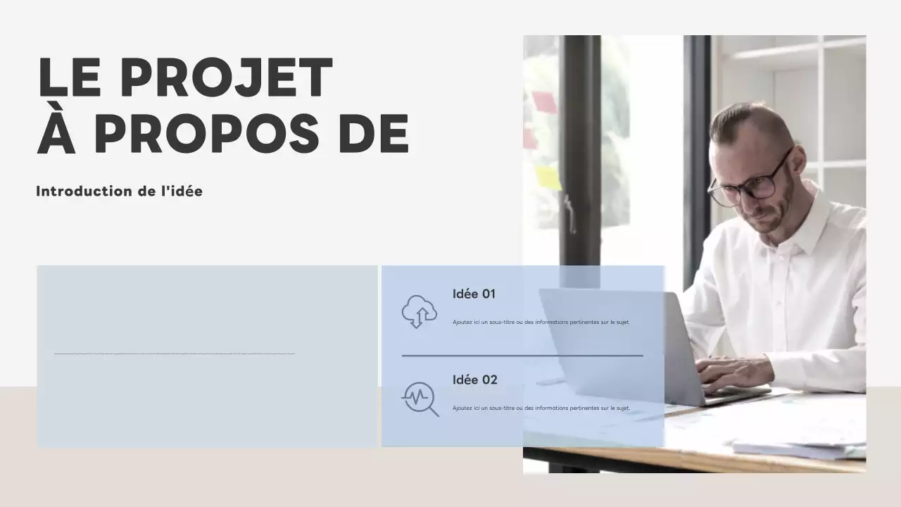 plan d'affaires moderne gris