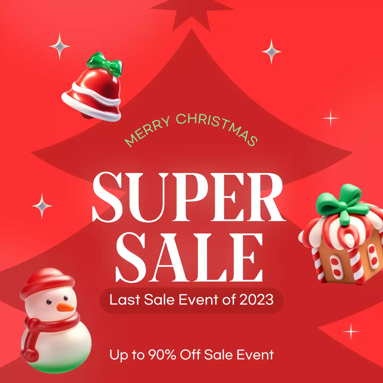 Modelo de marketing festivo vermelho Instagram Carousel