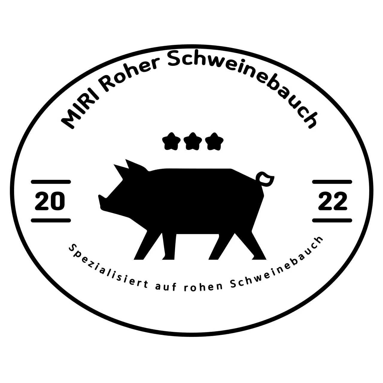 Schwarzes einfaches Logo-Design