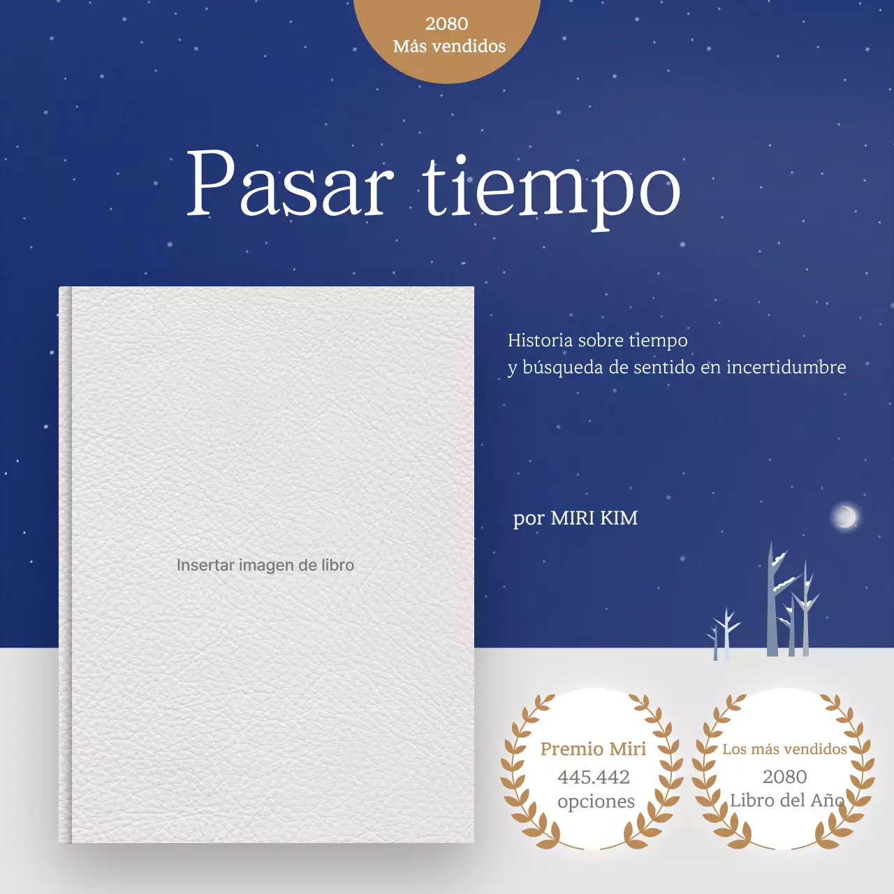 Anuncio de lectura simple azul