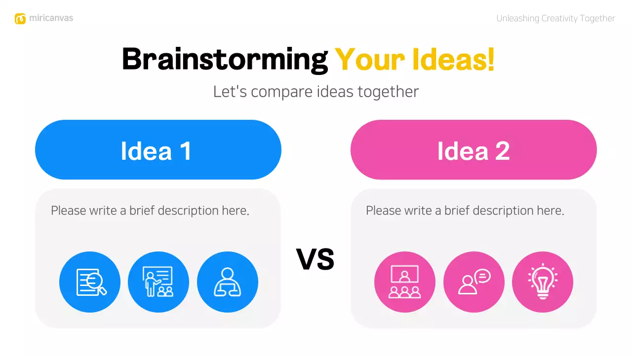 Apresentação do Guia de Brainstorming Moderno Amarelo