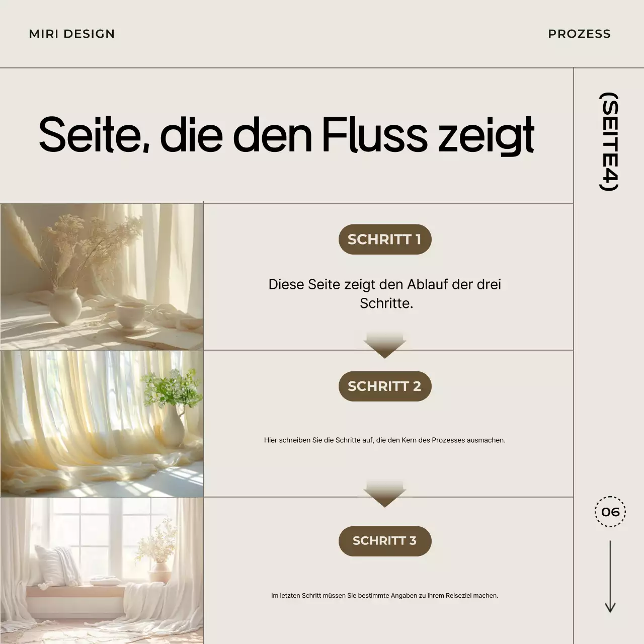 Beige einfache karte Nachrichten Vorlage