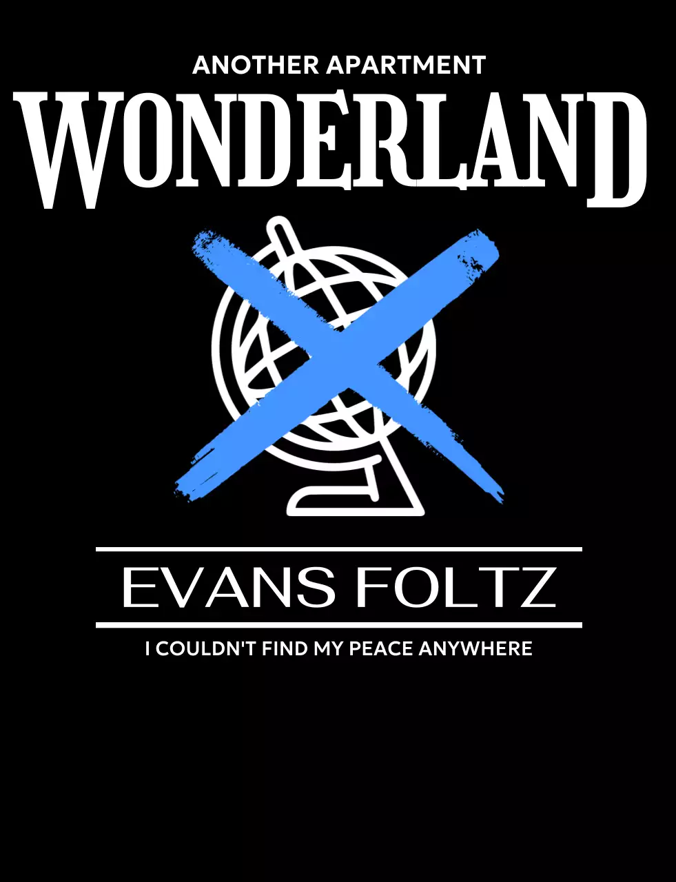 지구본 아이콘이 있는 모던한 콘서트 홍보