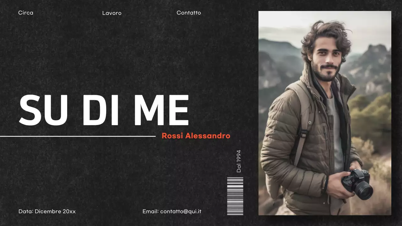 documento di portafoglio nero moderno