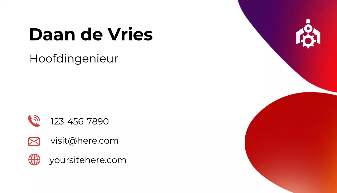rode moderne ingenieurskaart