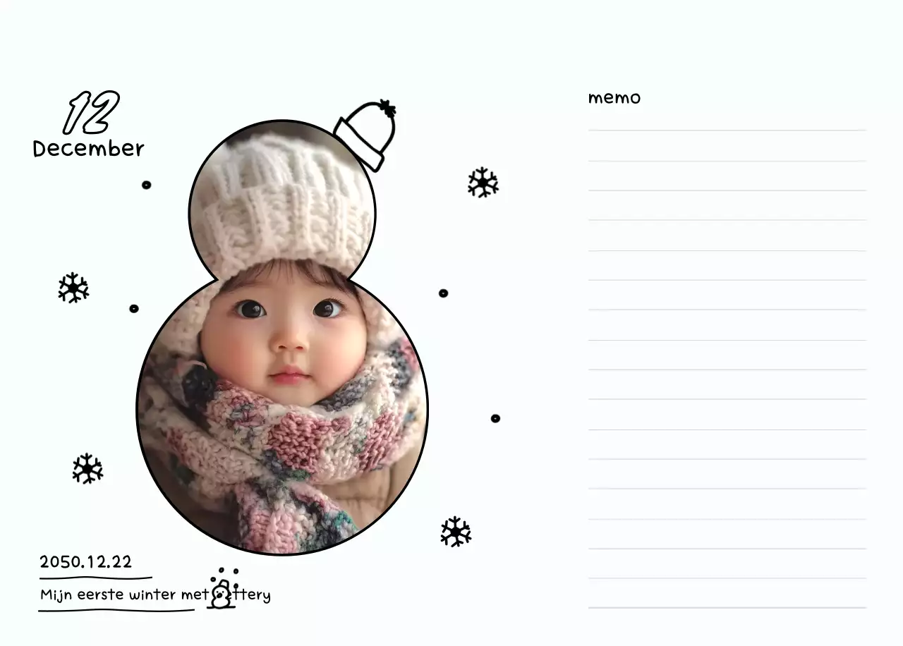 Witte en mooie nieuwjaarsagenda