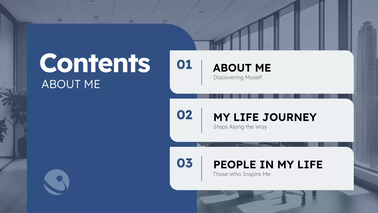 Blue Modern Personal Presentation