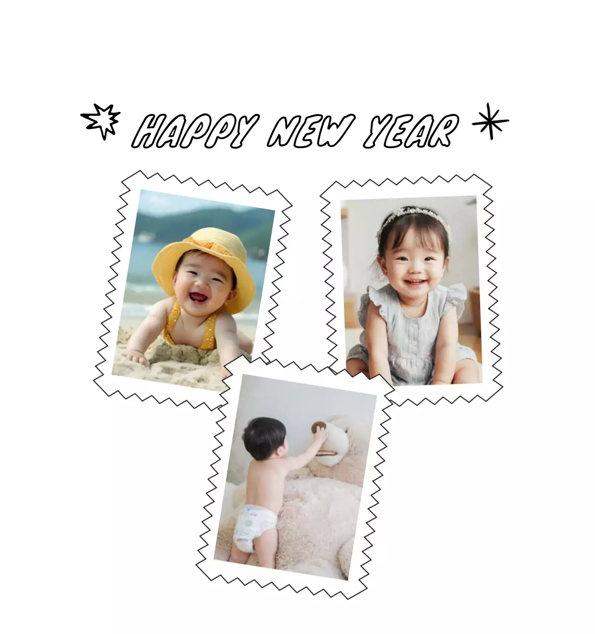 かわいい新年フォトカレンダー