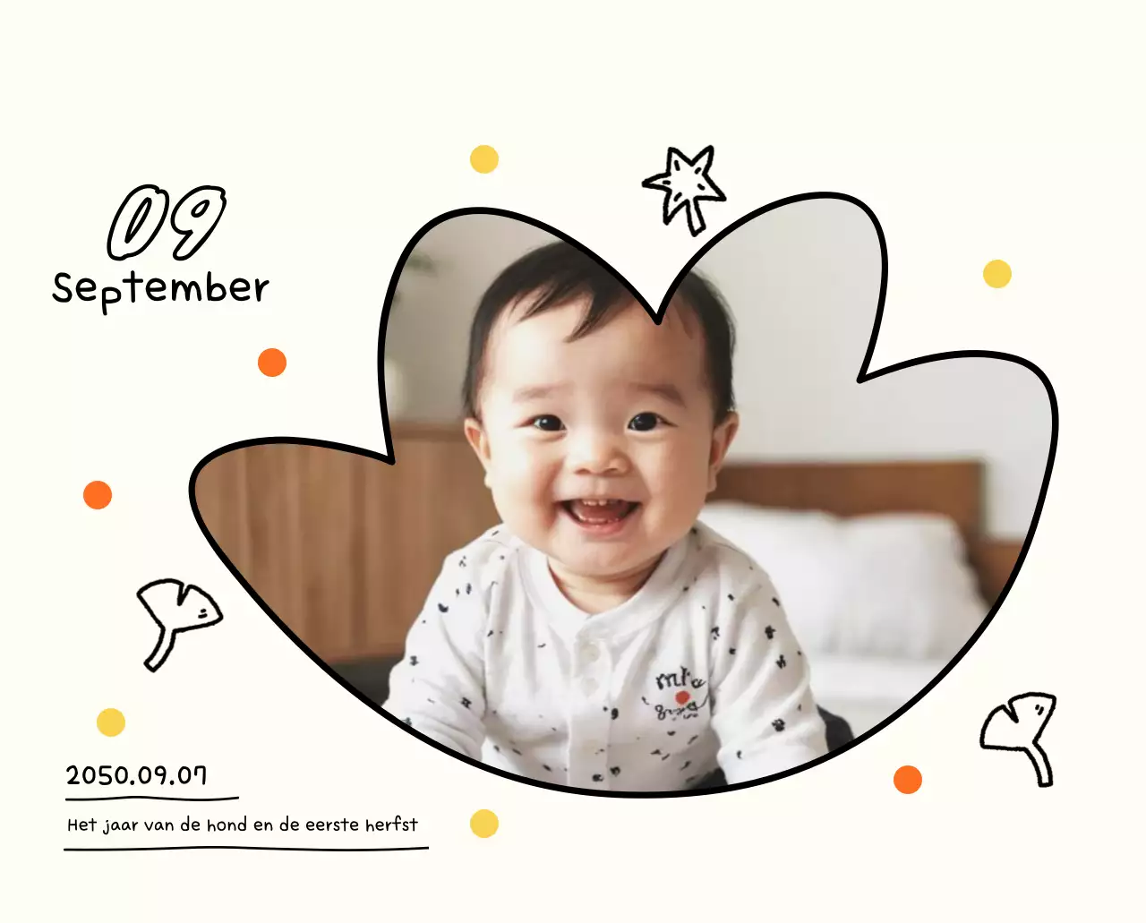 Gele Schattige Fotokalender