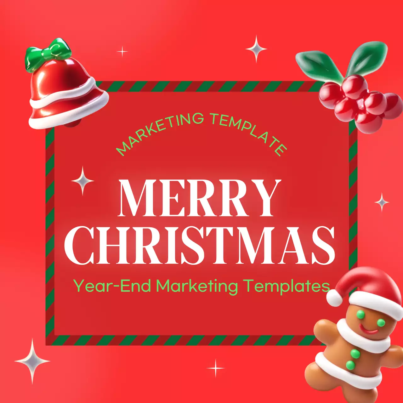 Modelo de marketing festivo vermelho Instagram Carousel