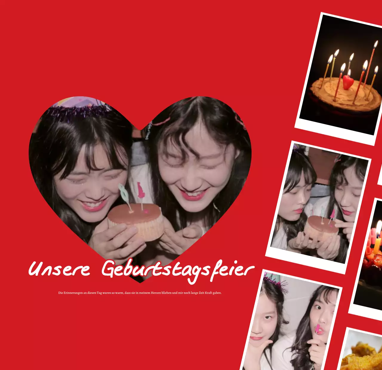 Fotokalender mit alten Erinnerungen und Fotorahmen