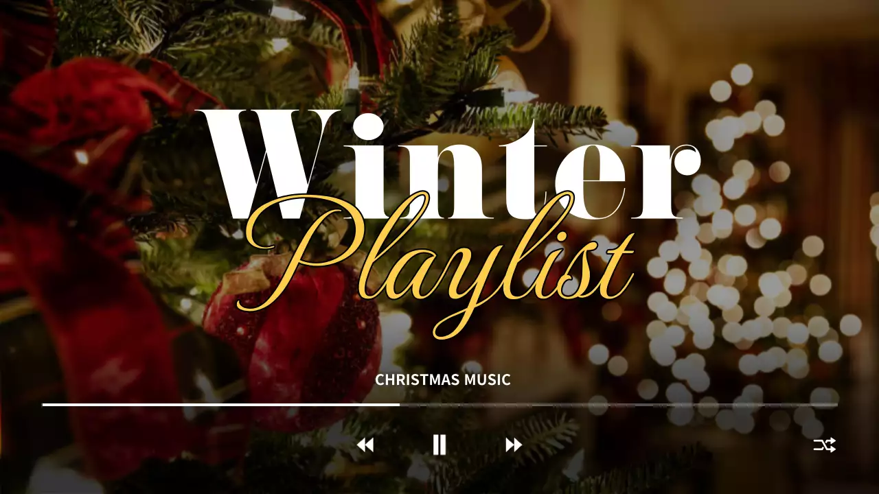 Miniatura do YouTube da lista de reprodução tradicional de Natal vermelha