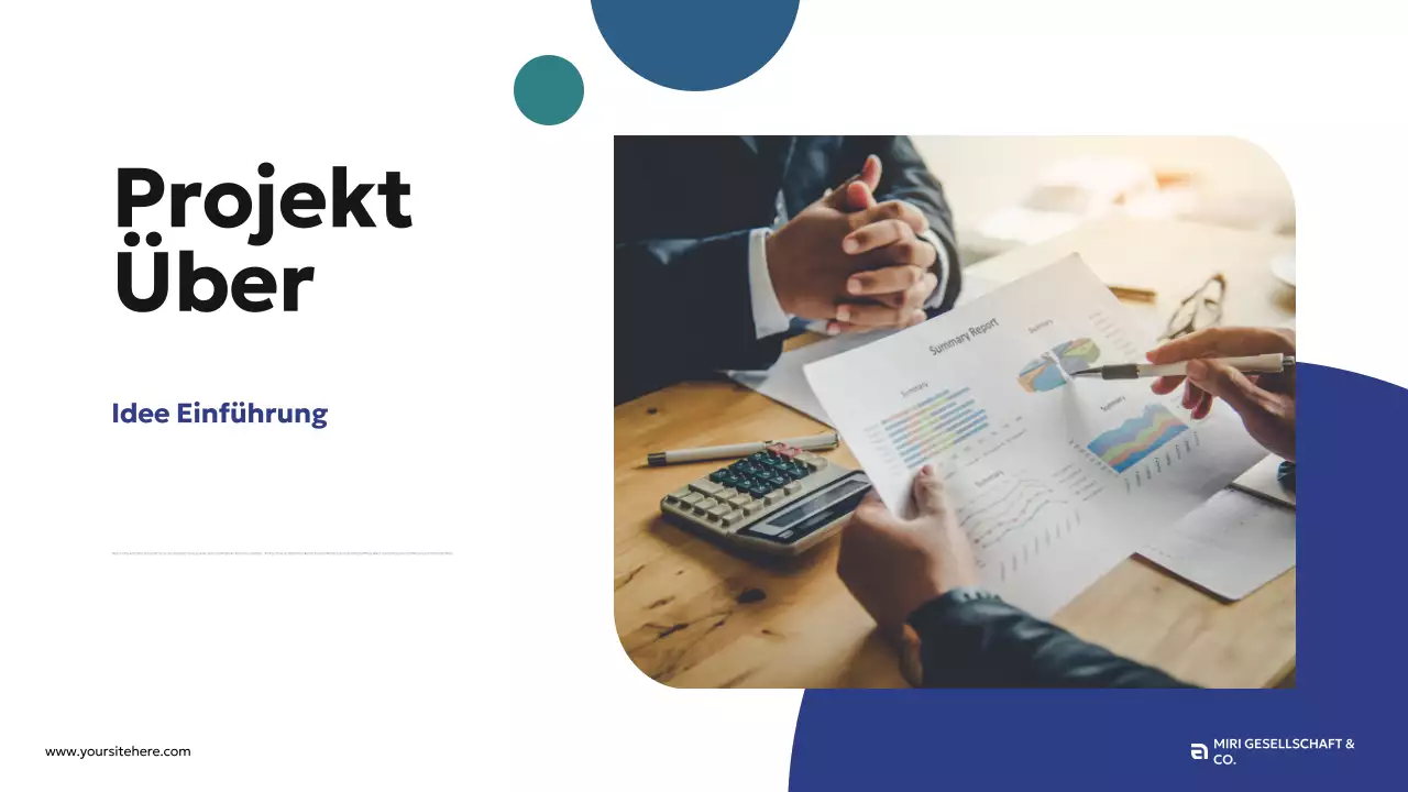 blue modern business proposal