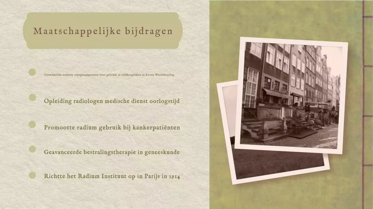 Klassieke Marie Curie Geschiedenis Presentatie