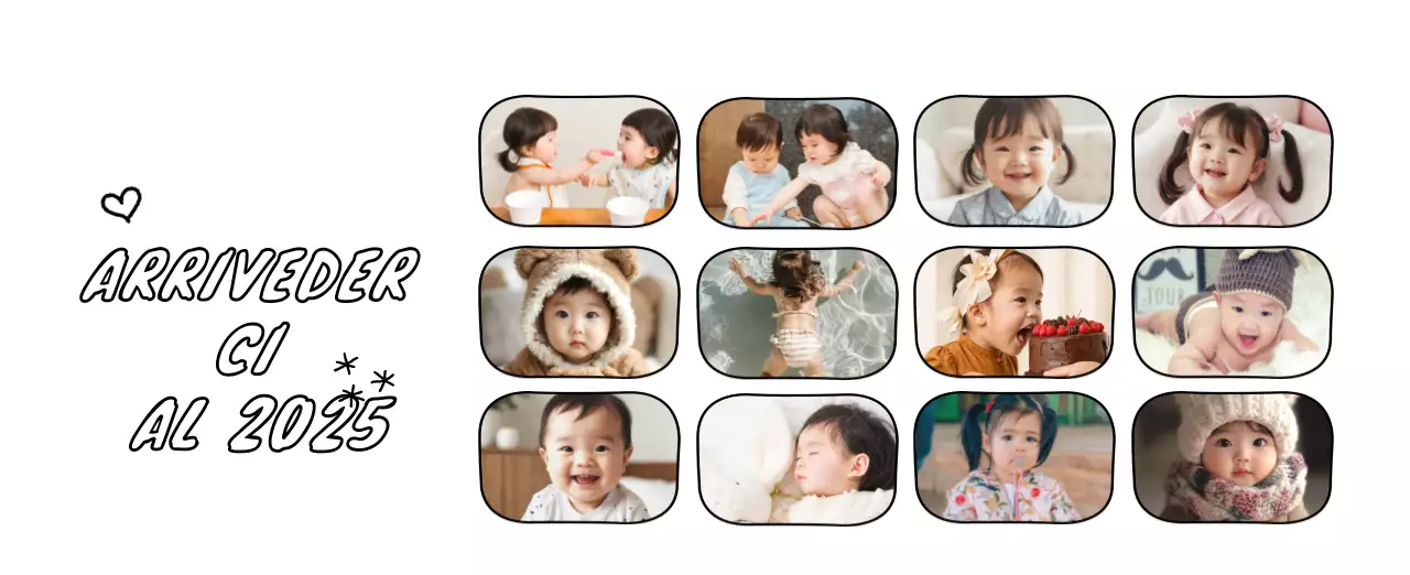 Calendario fotografico di Capodanno