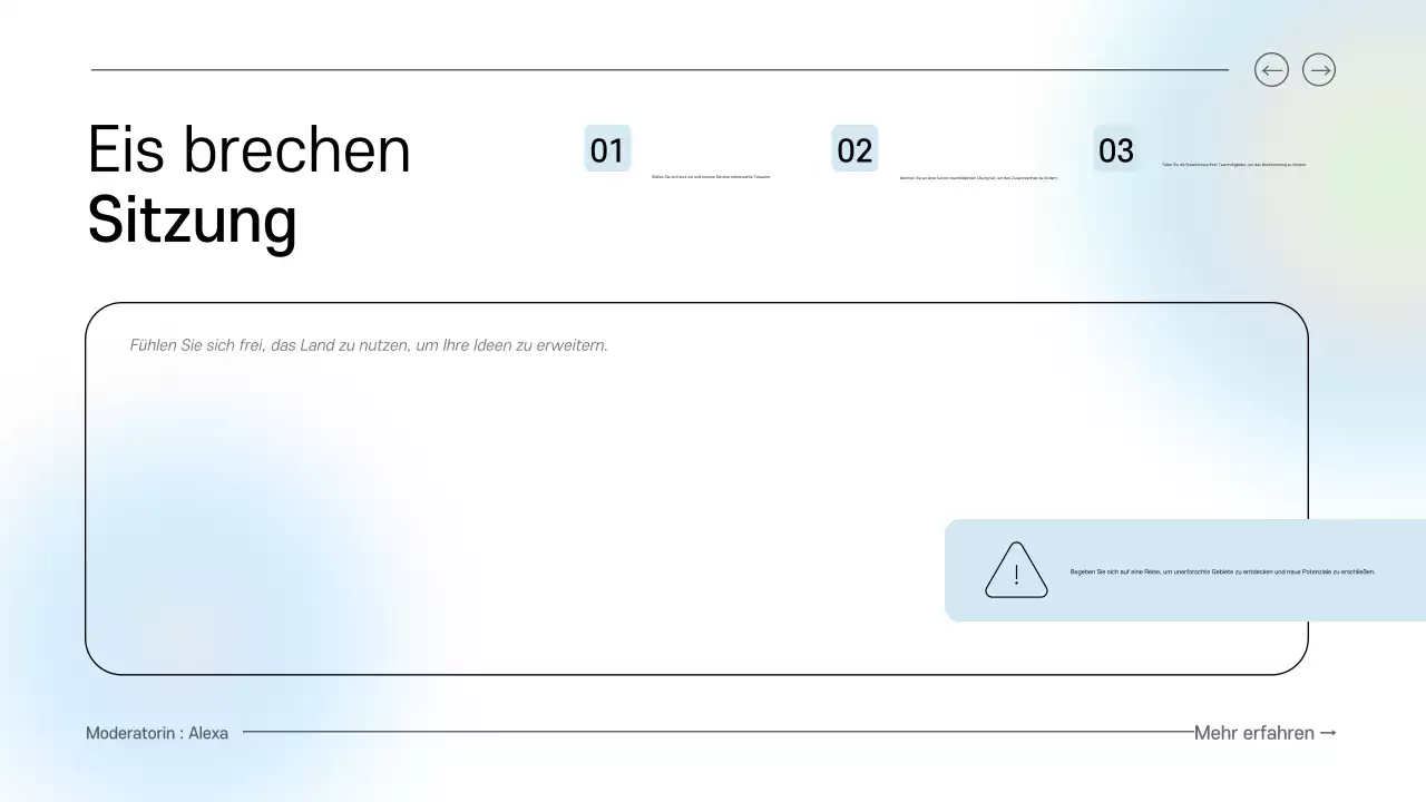 blue and green clean digital brainstorming guide