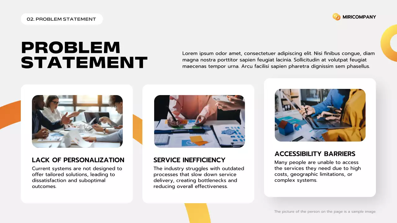 Orange Clean Business Pitch Presentation