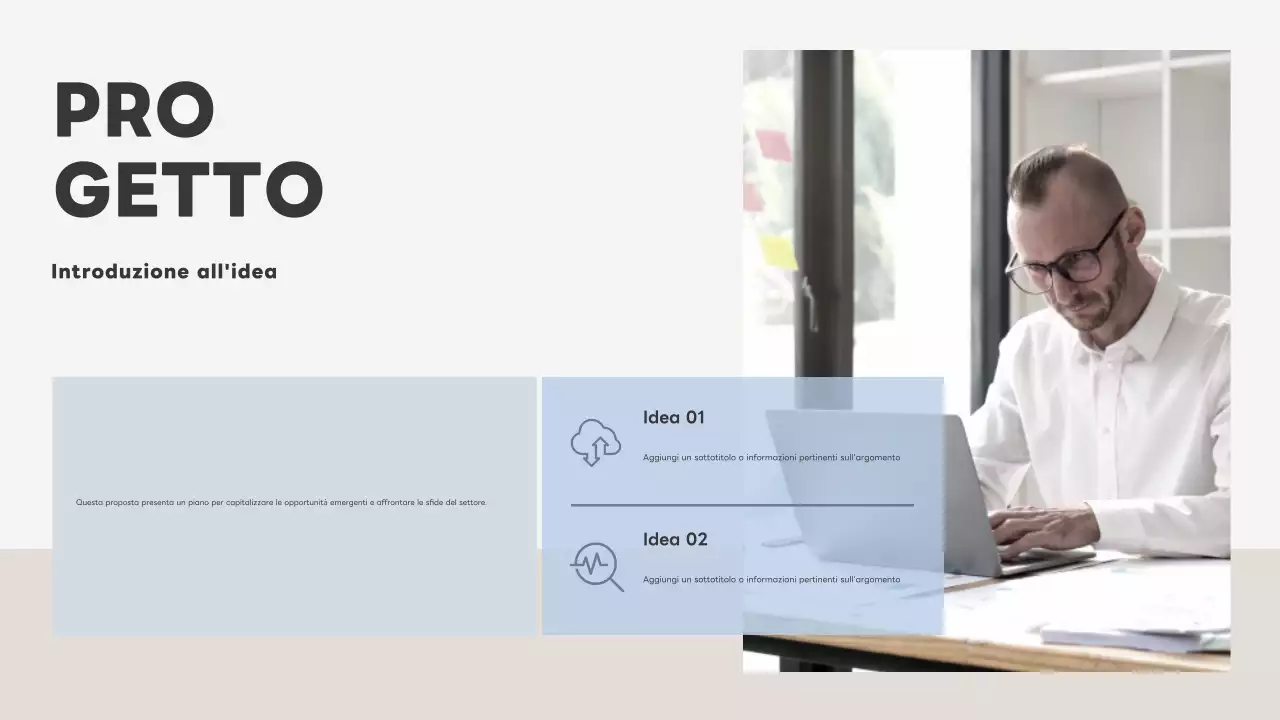 documento di business plan moderno grigio