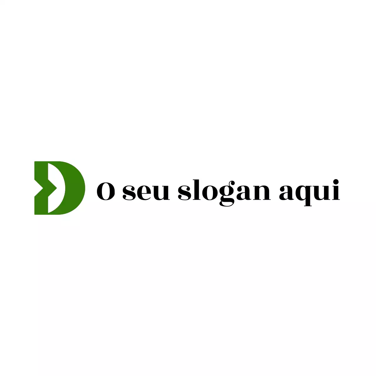 design moderno de logótipo verde