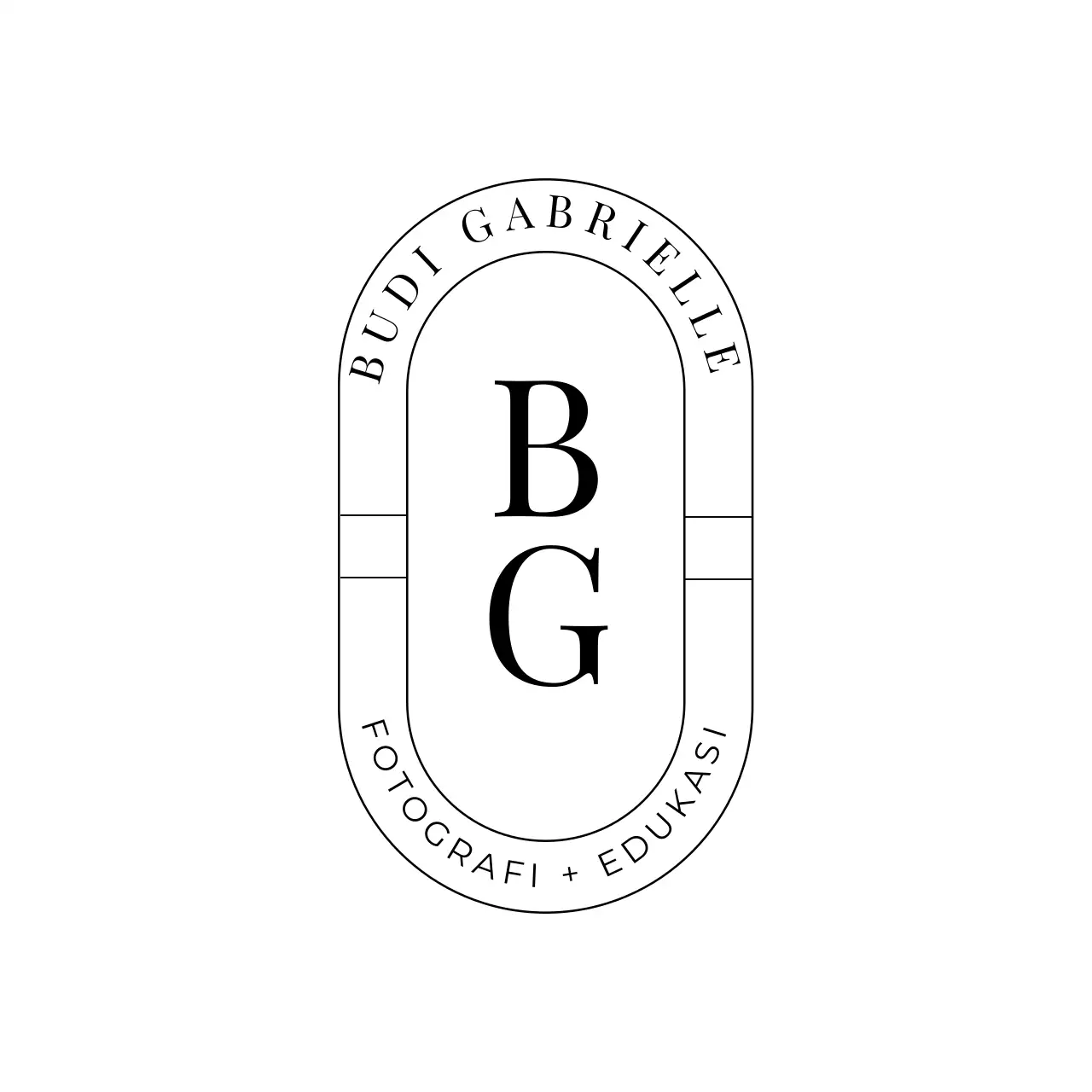 Black Minimal Photography Business Card Logo