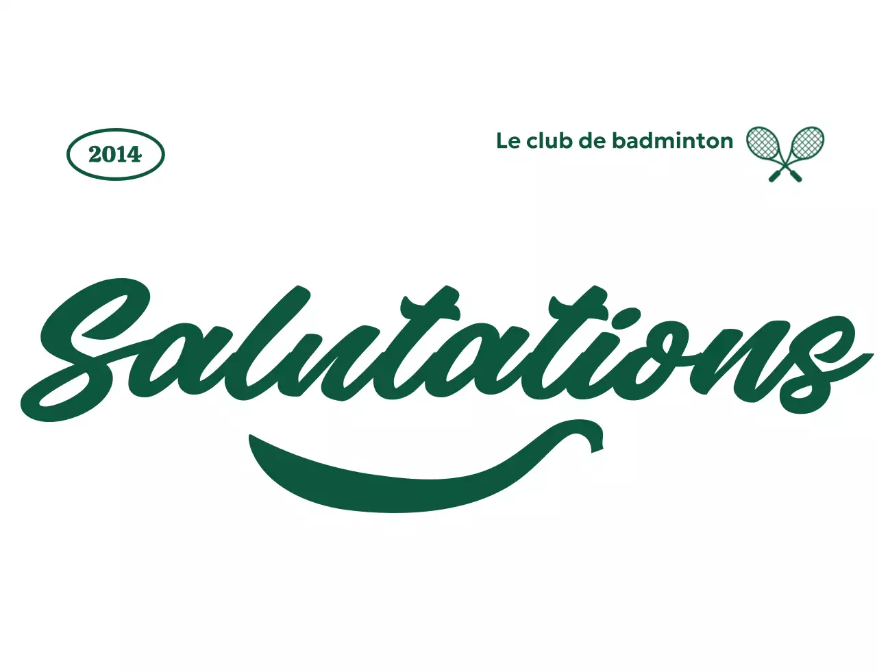 Logo simple d'une organisation sportive