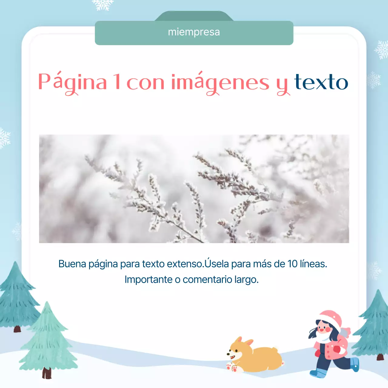 Azul claro Guía de diseño sencillo