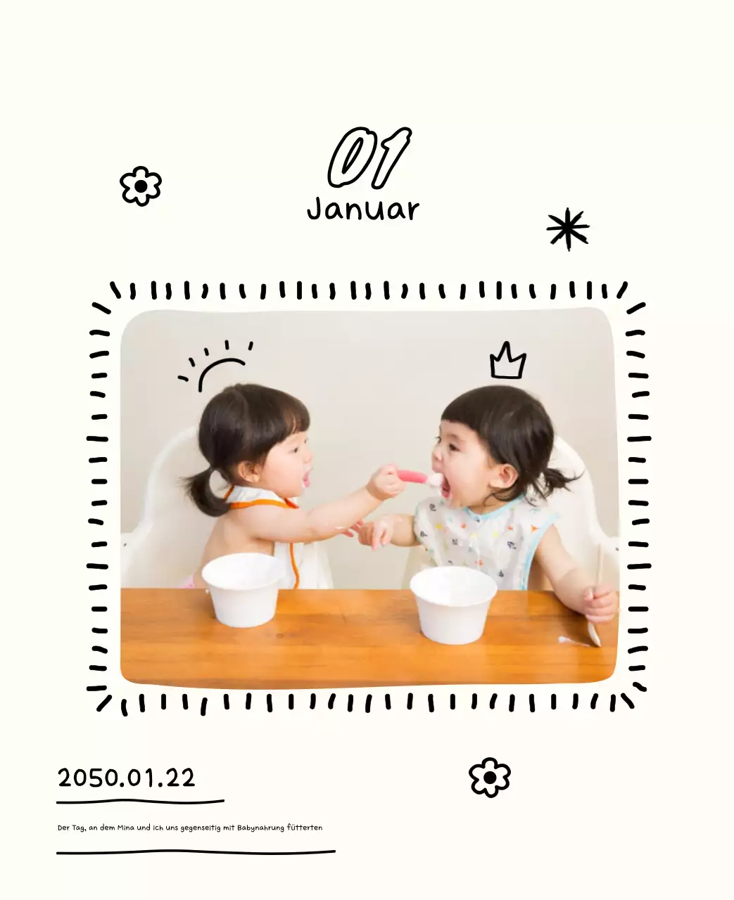 Bezaubernder Neujahrskalender