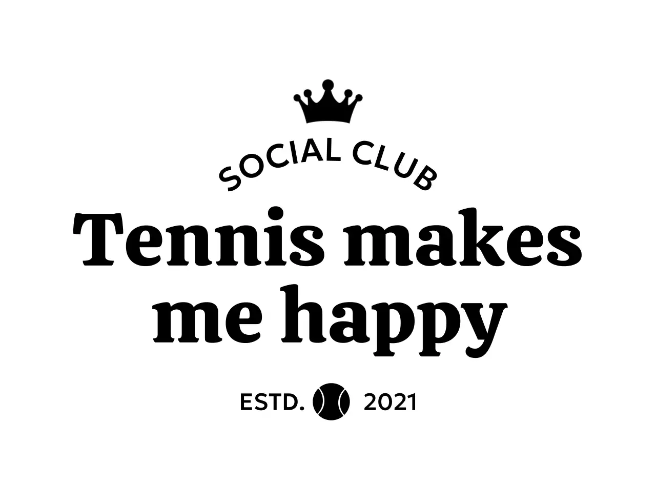 심플 테니스 단체 로고